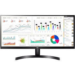 lg electronics 29" ultrawide 21:9 wfhd lcd monitor, 2560 x 1080 ips display, hdr 10, amd freesync, srgb 99%, slim bezel, multitasking, hdmi x 2, 29wl500 (black)