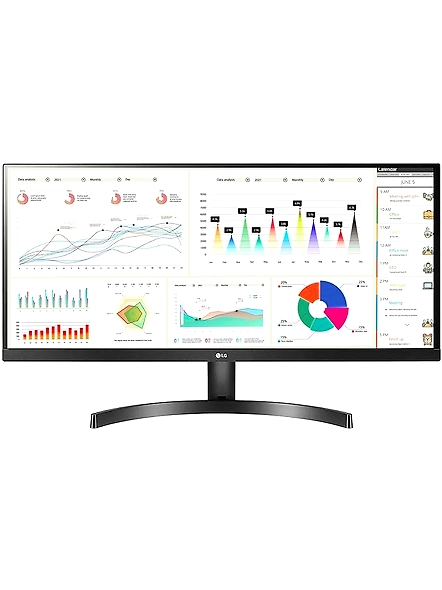 LG Electronics 29&quot; Ultrawide 21:9 WFHD LCD Monitor, 2560 x 1080 IPS Display, HDR 10, AMD FreeSync, sRGB 99%, Slim Bezel, Multitasking, HDMI x 2, 29WL500 (Black)-code1077