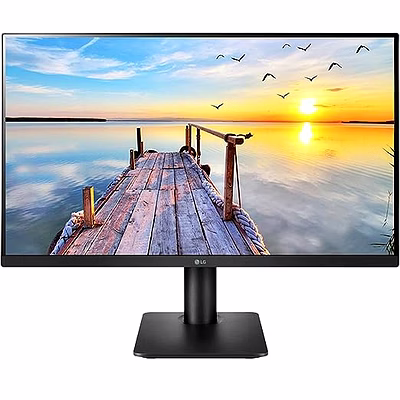lg 27 inch (68.6 cm) ips fhd (1920x1080 pixels), hdr 10, height adjust, display port, hdmi, amd freesync, 75 hz refresh, black color - 27mp450