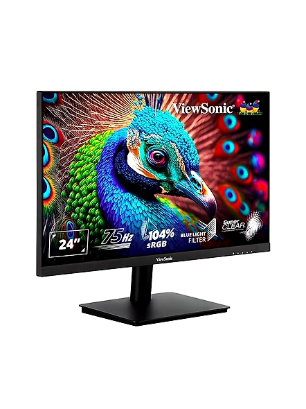 ViewSonic 24 Inch Full HD Monitor 75Hz 4Ms with Eye-Care Technology Low Energy Consumption Flicker Free Technology HDMI, VGA, Wall Mount, for Office and Home Use and 104% Srgb - VA2406-H-B08WCX75VV