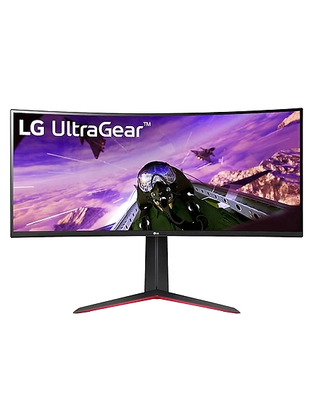 LG Ultragear 34&quot; 21:9 Curved Gaming Monitor, QHD 3440x1440, 160Hz, 5ms, AMD FreeSync Premium, HDR10, sRGB 99%, Height Adjustable Stand, HDMI, DP, Speakers, 34GP63A-B0C61NNG55
