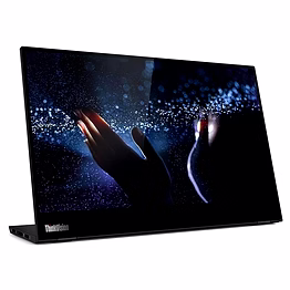 lenovo thinkvision m14t, 14 inch (35.56 cms) fhd ips 1920 x 1080 pixelstouchscreen 300 nits monitor,led, usb port, 60hz refresh rate, active pen with battery, tilt, height adjust stand (raven black)