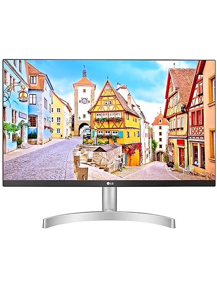 LG Electronics 60 cm/24 inches Full HD IPS 1920 x 1080 Pixels LCD Monitor, Inbuilt Speaker, HDMI x 2, VGA Port, 75 Hz Refresh Rate, AMD Freesync, 3 Side Borderless Slim Design - 24ML600S-W (White)-B08J5Y9ZSV