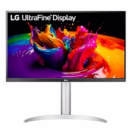 lg 27up650-w 27" 4k ips monitor: uhd (3840 x 2160) ips display | dci-p3 95% | 3-side virtually borderless display | adjustable stand (silver) | vesa displayhdr 400 | immersive gaming experience | amd freesync, ergonomic design (silver)