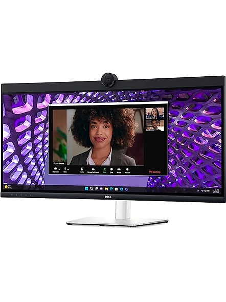 Dell P3424WEB 34&quot; Curved Video Conferencing Monitor - IPS 3440 x 1440 WQHD @ 60Hz 8ms - HDMI, USB-C - 3 Year Warranty-‎B0CJVFM3HJ