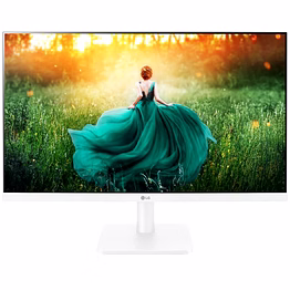 lg 27" full hd ips monitor (27mp400) - 1920 x 1080, amd freesync, 75hz, vga, hdmi, audio out, 3-year warranty, (white)