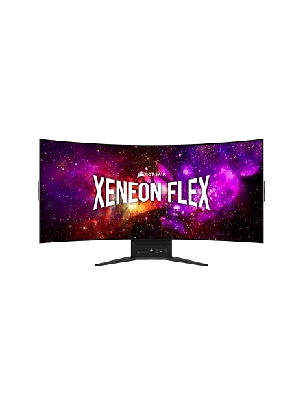 CORSAIR XENEON FLEX 45WQHD240 45-Inch Bendable Gaming Monitor, 3440 x 1440, 240Hz, 0.03ms GtG, HDR with 1000nit Peak Brightness, 1.5M:1 Contrast Ratio, 1.07 Billion Colors