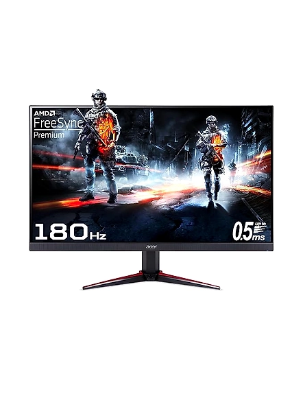 Acer Nitro VG240Y M3 | 23.8 Inch | IPS Full HD | Gaming LCD Monitor with LED Backlight | AMD FreeSync Premium | 0.5ms Response Time | 180Hz Refresh Rate | 2 x HDMI, 1 x DP | Stereo Speakers | HDR 10 | Black-code1163