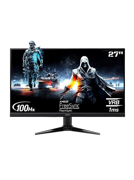 Acer Nitro QG271 | 27 Inch Full HD Gaming LCD Monitor with LED Back Light | VA Panel | 1ms VRB | 100Hz Refresh Rate | 250 Nits | AMD FreeSync | 1 x VGA, 2 x HDMI Ports with Inbox HDMI Cable | Eye Care | Black-code1166