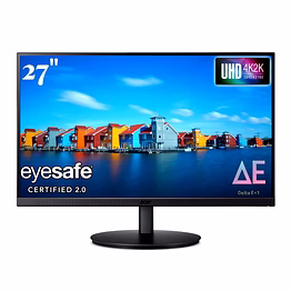 acer cb272k 27" uhd 4k ips monitor | hdr10, delta e<1, 350 nits, 99% srgb | height adjustable, tilt & pivot | 2x hdmi, 1x dp, eye safe certified, built-in speakers