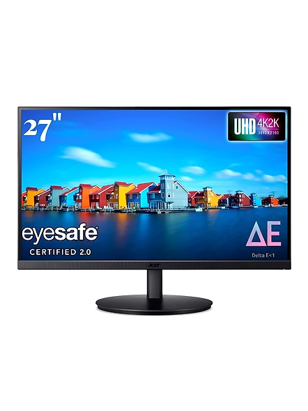 Acer CB272K 27&quot; UHD 4K IPS Monitor | HDR10, Delta E&lt;1, 350 Nits, 99% sRGB | Height Adjustable, Tilt &amp; Pivot | 2x HDMI, 1x DP, Eye Safe Certified, Built-in Speakers-B0D4QLXLBH