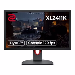 benq zowie xl2411k 24" esports monitor | tn panel | full hd | 144hz | 1ms | dyac technology | height adjustable | hdmi & dp | matte finish (gray)