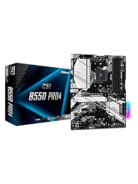 Asrock B550 PRO4/DC ATX Motherboard Socket AM4 DDR4-B089W2ZTHF