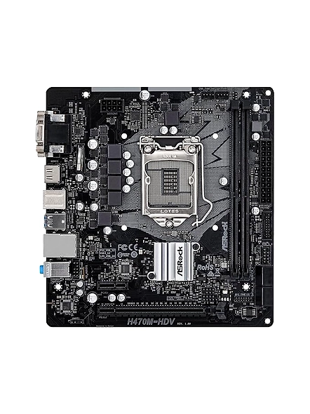 ASRock H470M-HDV 10th Gen Intel (Socket 1200) Motherboard-B08XNFTP1W