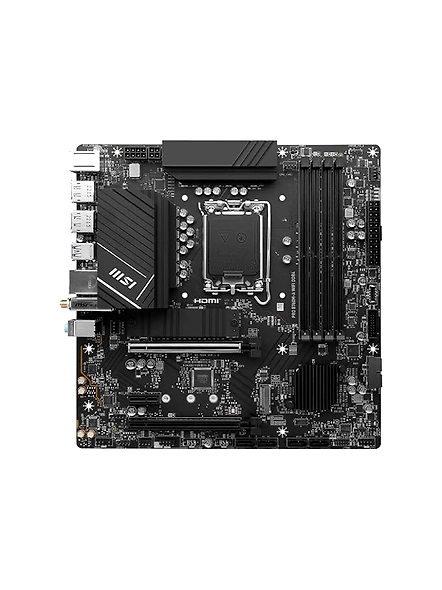 MSI PRO B760M-A WiFi DDR4 ProSeries Motherboard (Supports 12th/13th Gen Intel Processors, LGA 1700, DDR4, PCIe 5.0, M.2, 2.5Gbps LAN, USB 3.2 Gen2, Wi-Fi 6E, mATX)-B0BPB484K5