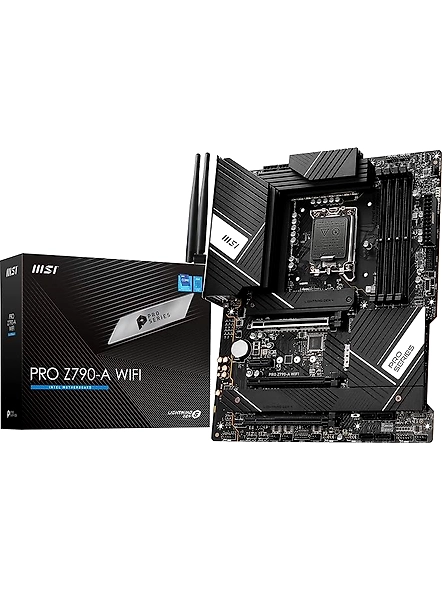 MSI PRO Z790-A Motherboard WiFi ATX Gaming MSI Motherboard - Powerful Performance, Reliable Connectivity, Sleek Design, Supports Intel Core 12th &amp; 13th Gen Processors, 9+1+2 Phase 105A SPS, DDR5 Boost-B0BHC3VHHG