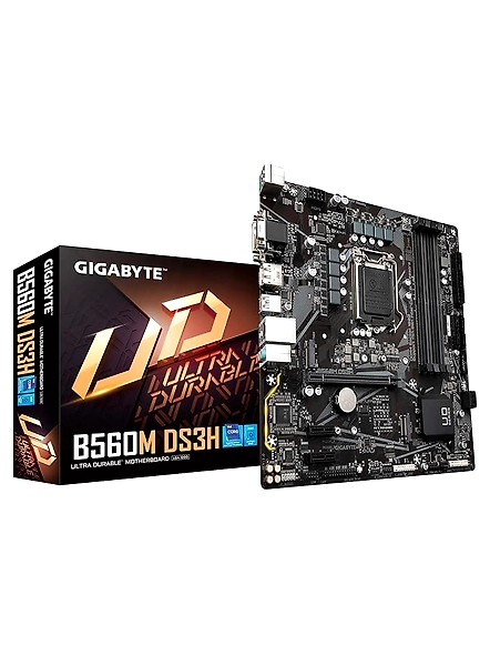GIGABYTE B560M DS3H Micro-ATX Motherboard | LGA 1200 | Intel B560 Chipset | Dual M.2 Slots | PCIe 4.0 | USB 3.2 Gen1 | GbE LAN | DDR4 Support-B08YKCBV9M