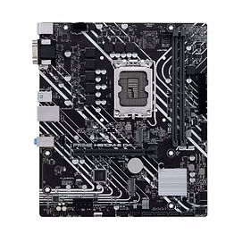 asus prime h610m-e d4 micro-atx motherboard - lga 1700, ddr4, pcie 4.0, dual m.2 slots, realtek 1gb ethernet, displayport, hdmi, d-sub, usb 3.2 gen 1, sata 6gbps, com header, rgb header