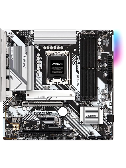 ASRock B760M Pro RS Motherboard | LGA 1700 | DDR5 7200MHz | HDMI | DisplayPort | eDP | PCIe Gen5 (Graphics) | Supports 14th/13th/12th Gen Intel Core Processors | 192GB Capacity-B0C2C96LDL