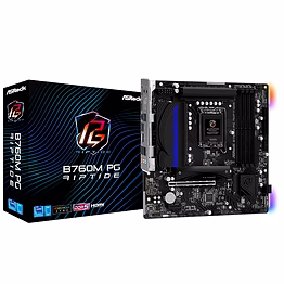 asrock b760m pg riptide intel 12th & 13th generation cpu (lga1700) b760 chipset, ddr5 micro atx motherboard