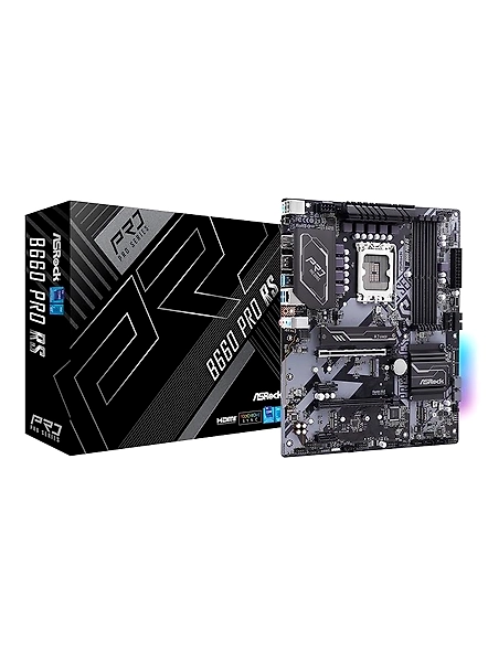 ASRock B660M ATX Motherboard B660 Pro RS Intel B660 Series CPU (LGA1700) Compatible, DDR4-B09NZLRBNP