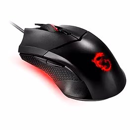 msi clutch gm08 wired gaming mouse - pixart paw 3519 optical sensor, up to 4200 dpi, adjustable weight systems, interchangeable dpi settings, gaming switches, for pc and laptop