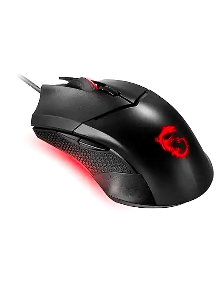 MSI Clutch GM08 Wired Gaming Mouse - PixArt PAW 3519 Optical Sensor, Up to 4200 DPI, Adjustable Weight Systems, Interchangeable DPI Settings, Gaming Switches, for PC and Laptop-B08DDLMGCY