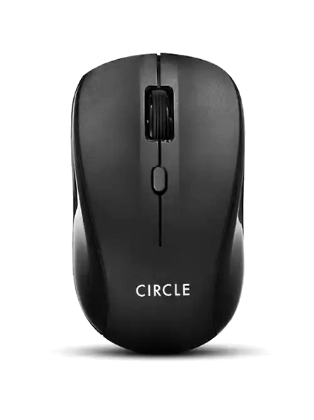 CIRCLE Superb 2.4 Wireless Mouse in Black offers precise control with a 2.4GHz wireless connection. Its ergonomic design ensures comfortable use, while the compact size and sleek look make it ideal for any setup