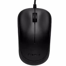 circle cm-327 optical input mouse, usb, black