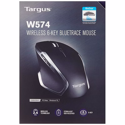 targus bluetrace amw574ap-50 wireless mouse, black