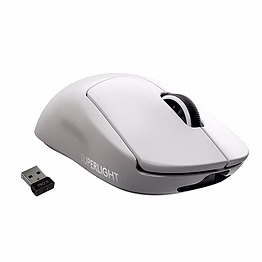 logitech g pro x superlight wireless gaming mouse (white)