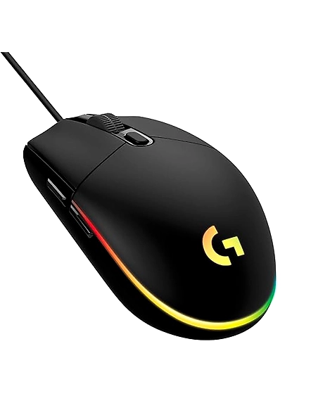 Logitech G203 Wired Gaming Mouse, 8000 DPI with LIGHTSYNC RGB Rainbow Optical Effect, 6 Programmable Buttons, On-Board Memory, Screen Mapping, Compatible with PC/Mac Computers and Laptops (Black).-B07YN82X3B