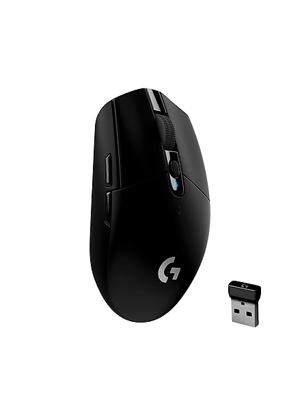 Logitech G304 Lightspeed this mouse boasts a HERO sensor for 12,000 DPI precision, lightweight design for agility, 6 programmable buttons for customization, and a long-lasting 250-hour battery (perfect for PC/Mac).-code1246
