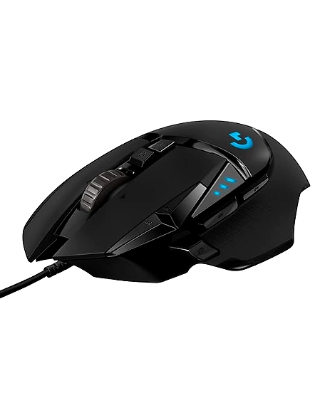 Logitech G502 Hero boasts a HERO 25K sensor for unmatched precision (up to 25,600 DPI), customizable RGB lighting, adjustable weights for personalized balance-code1248