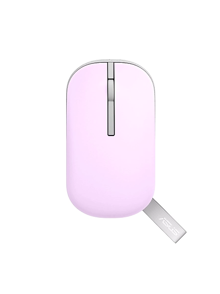 ASUS MD100 Marshmallow/Silent, Adj. DPI, Multi-Mode, with Brave Green Cover Wireless Optical Mouse (2.4GHz Wireless, Bluetooth, Lilac Mist Purple)-code1256