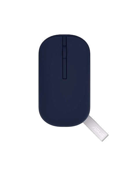 ASUS MD100 Marshmallow/Silent, Adj. DPI, Multi-Mode, with Solar Cover Wireless Optical Mouse (2.4GHz Wireless, Bluetooth, Quiet Blue)-code1259