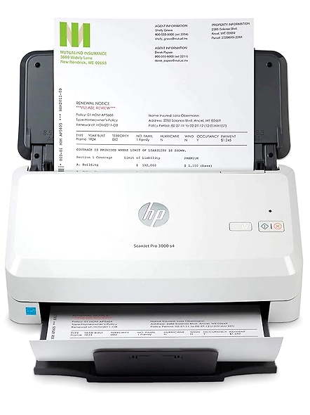 HP ScanJet Pro 3000 s4 Sheet-Feed Scanner | Fast and Reliable Document Scanning | Automatic Duplex Scanning | Compact Design | Ideal for Office and Business Use-B09PBV8ZHV