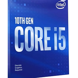 intel core i5-10400f 10th generation processor with 12mb cache, 6 cores, 12 threads, and a 3-year warranty (includes fan).