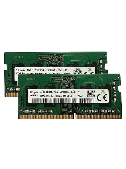 SK Hynix 8GB KIT(2 x 4GB) DDR4 3200MHz PC4-25600 1.2V 1R x 16 SODIMM Laptop RAM Memory Module HMA854S6CJR6N-XN, OEM Package-B092RLJGVJ