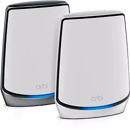 netgear orbi whole home tri-band mesh wi-fi 6 system (rbk852) router with 1 satellite extender | coverage up to 5,000 sq ft and 60 plus devices | 11ax mesh ax6000 wi-fi (up to 6gbps)