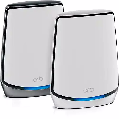 netgear orbi whole home tri-band mesh wi-fi 6 system (rbk852) router with 1 satellite extender | coverage up to 5,000 sq ft and 60 plus devices | 11ax mesh ax6000 wi-fi (up to 6gbps)