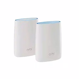 netgear orbi high performance ac3000 tri-band whole home mesh wifi system with 3gbps speed (rbk50,1 router&1 satellite covers upto 5000 sqft) 1 wan&3 lan for the router|4 lan for each satellite,white