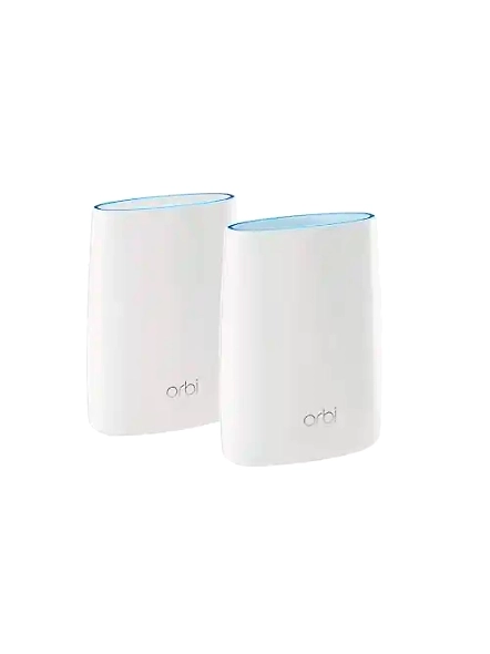 Netgear Orbi High Performance Ac3000 Tri-Band Whole Home Mesh WiFi System with 3Gbps Speed (Rbk50,1 Router&amp;1 Satellite Covers Upto 5000 Sqft) 1 Wan&amp;3 LAN for The Router|4 LAN for Each Satellite,White-B01K4CZOBS