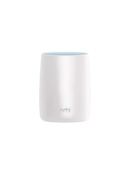 Netgear Orbi Whole Home Mesh WiFi Add-on Satellite - Works with Your Orbi Router RBK50/53 to add 2,500 sq. feet at speeds up to 3 Gbps, AC3000 (RBS50, tri_Band) White-B01LZG4KPC