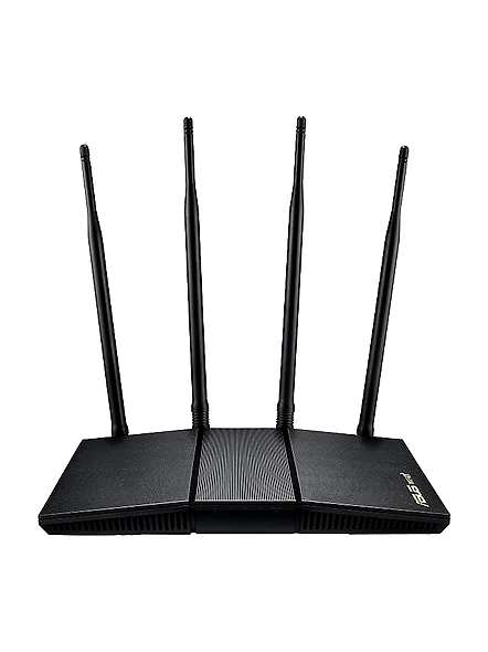 ASUS RT-AX1800HP Dual Band WiFi 6 Extendable Router, Subscription-Free Network Security, Built-in VPN, Parental Control, Built-in VPN, AiMesh Compatible, Gaming &amp; Streaming, Smart Home-B0C37BMWJ1