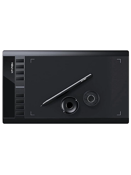 XP-PEN Star03 V2 8192 Levels of Pressure Sensitivity, Battery-Free Stylus, 8 Shortcut Keys and 8 nibs Graphics Drawing Tablet Pen (Black, 10 x6 Size)-B017ATNRTY