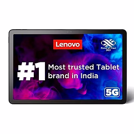 lenovo tab m10 5g | 10.6 inch (26.9cm) | 6gb ram, 128gb expandable | wi-fi + 5g | 90hz, 2k display (2000x1200) | dual speakers with dolby atmos | android 13 | octa-core processor | abyss blue | model: zact0030in