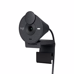 logitech brio 300 full hd webcam with privacy shutter, noise reduction microphone, usb-c, certified for zoom, microsoft teams, google meet, auto light correction - graphite