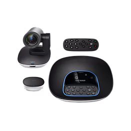 logitech group video conferencing bundle with expansion mics hd 1080p camera speakerphone