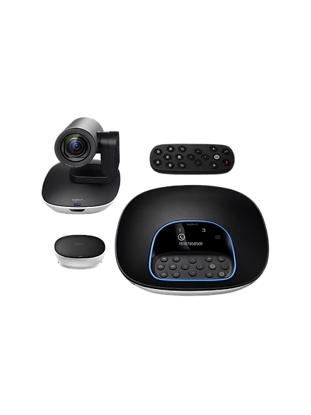 Logitech Group Video Conferencing Bundle with Expansion Mics HD 1080p Camera Speakerphone-B01B4SNM92